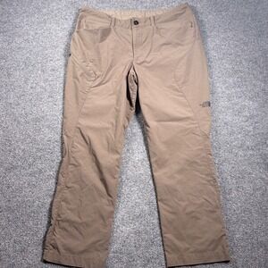 The North Face Hiking Pants Mens 34 Short Tan Nylon Blend Straight Leg NF0A2WL7
